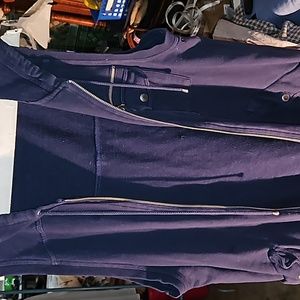 Vintage Lizwear100% cotton sleeveless blue hoodie